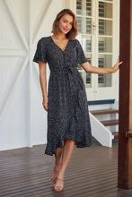Load image into Gallery viewer, Joanna Black Spot Maxi Dress