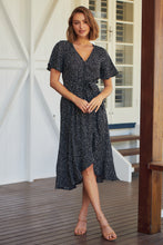 Load image into Gallery viewer, Joanna Black Spot Maxi Dress