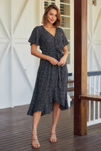 Load image into Gallery viewer, Joanna Black Spot Maxi Dress