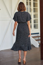 Load image into Gallery viewer, Joanna Black Spot Maxi Dress