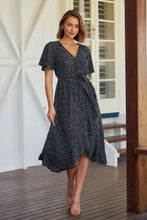 Load image into Gallery viewer, Joanna Black Spot Maxi Dress