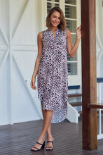 Load image into Gallery viewer, Xenia Pink Animal Print Pocket Front Dress