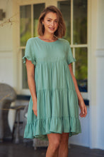 Load image into Gallery viewer, Aviana Sage Smock Dress