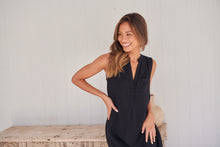 Load image into Gallery viewer, Xenia Black Plain Pocket Front Dress