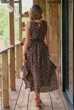 Load image into Gallery viewer, Jacinta Sleeveless Black Animal Printed Midi Dress