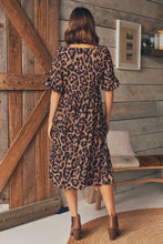 Load image into Gallery viewer, Terri Leopard Midi Tiered Dress