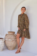 Load image into Gallery viewer, Jessie Floral Chiffon Long Sleeve Collared Dress