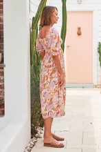 Load image into Gallery viewer, Jasper Shirred Lilac/Pink Maxi Dress