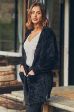 Load image into Gallery viewer, Bonnie Long Sleeve Black Knit Cardigan
