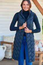 Load image into Gallery viewer, Aspen Sleeveless Black Long Puffer Vest