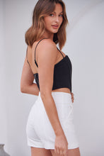 Load image into Gallery viewer, Camille Bustier Black Crop Top