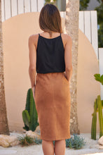Load image into Gallery viewer, Rin Tan Suede Pencil Skirt