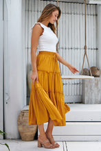 Load image into Gallery viewer, Bee Mustard Maxi Skirt