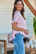 Load image into Gallery viewer, Aries Pink Linen Tee