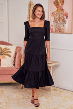 Load image into Gallery viewer, Priscilla Black Tiered Maxi Dress