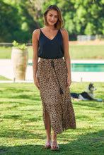 Load image into Gallery viewer, Leona Leopard Print Maxi Skirt