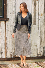 Load image into Gallery viewer, Mira Brown Speckled Aline Skirt