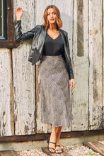 Load image into Gallery viewer, Mira Brown Speckled Aline Skirt