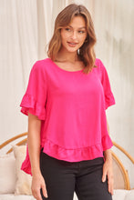 Load image into Gallery viewer, Aries Hot Pink Linen Tee