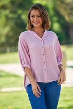 Load image into Gallery viewer, Airlie Pink Button Up Shirt