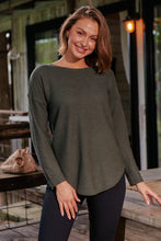 Load image into Gallery viewer, Cameron Long Sleeve Pullover Khaki Knit