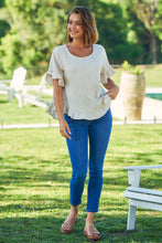 Load image into Gallery viewer, Aries Beige Linen Tee