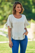 Load image into Gallery viewer, Aries Beige Linen Tee
