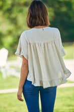Load image into Gallery viewer, Aries Beige Linen Tee