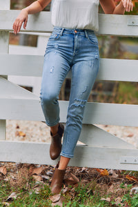 Cassidy Torn Light Wash Jeans