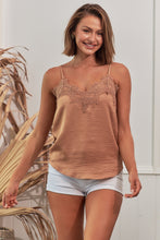 Load image into Gallery viewer, Renata Lace Gold Singlet Top