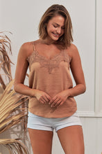 Load image into Gallery viewer, Renata Lace Gold Singlet Top