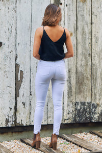 Basic White Denim Jeans