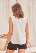 Load image into Gallery viewer, Frankie White High neck top