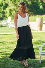 Load image into Gallery viewer, Dharma Black Lace Maxi Skirt