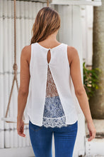 Load image into Gallery viewer, Serena White Lace Trim Layered Singlet