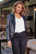 Load image into Gallery viewer, Darla Faux Leather Black Jacket