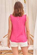 Load image into Gallery viewer, Frankie Hot Pink High Neck Sleeveless Top