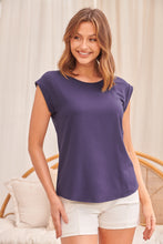 Load image into Gallery viewer, Kimmy Navy Plain Top