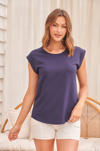 Kimmy Navy Plain Top