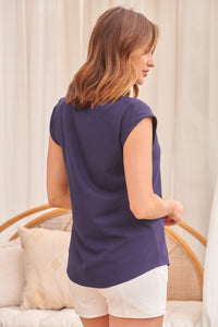 Kimmy Navy Plain Top