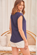 Load image into Gallery viewer, Kimmy Navy Plain Top