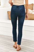 Load image into Gallery viewer, Dark denim mid rise jeans