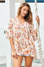 Load image into Gallery viewer, Maia 3/4 Sleeve Cream Floral Top