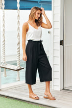 Load image into Gallery viewer, Mila Tie up Black Culotte