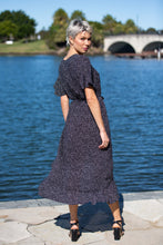 Load image into Gallery viewer, Joanna Black Spot Maxi Dress