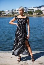 Load image into Gallery viewer, Fioralla Black Print Dress